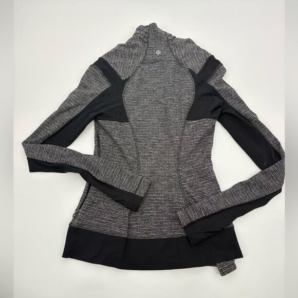 Lululemon Gray Side Zip Jacket Full Zip Tight Size 4 - Picture 7 of 9
